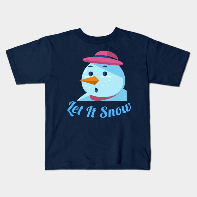 Let It Snow Kids T-Shirt by Courtney's Creations